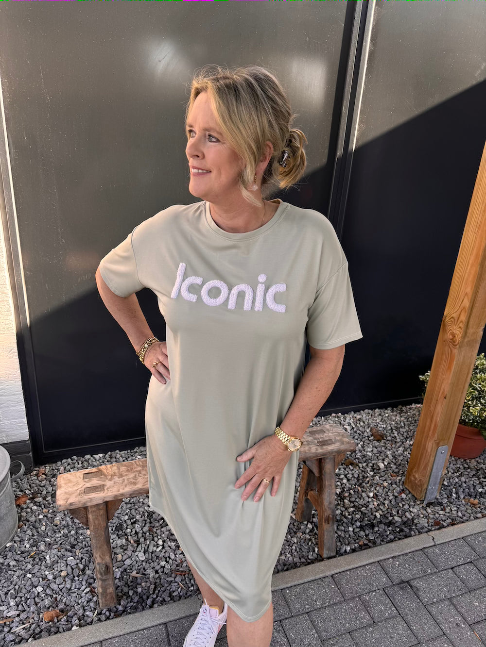 Shirt dress Iconic groen gemelliboutique