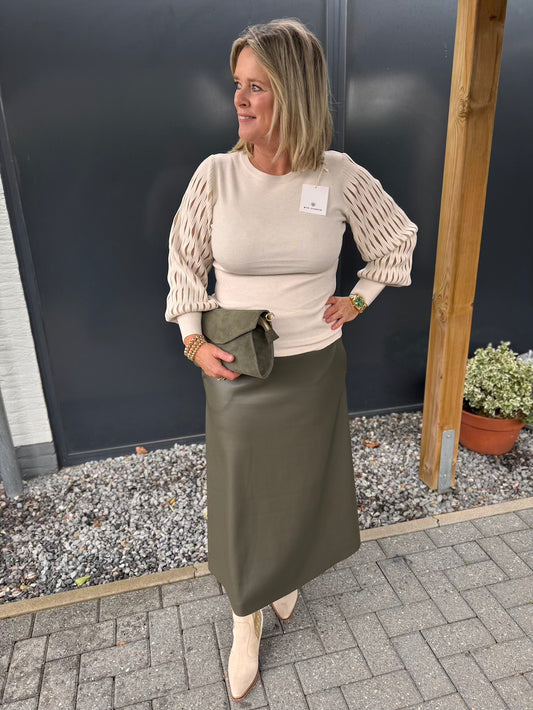 rok vegan leather khaki