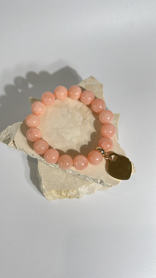 armband kralen roze