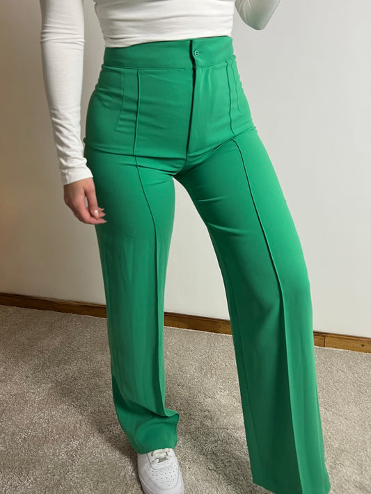 Broek groen wijd pantalon CTN